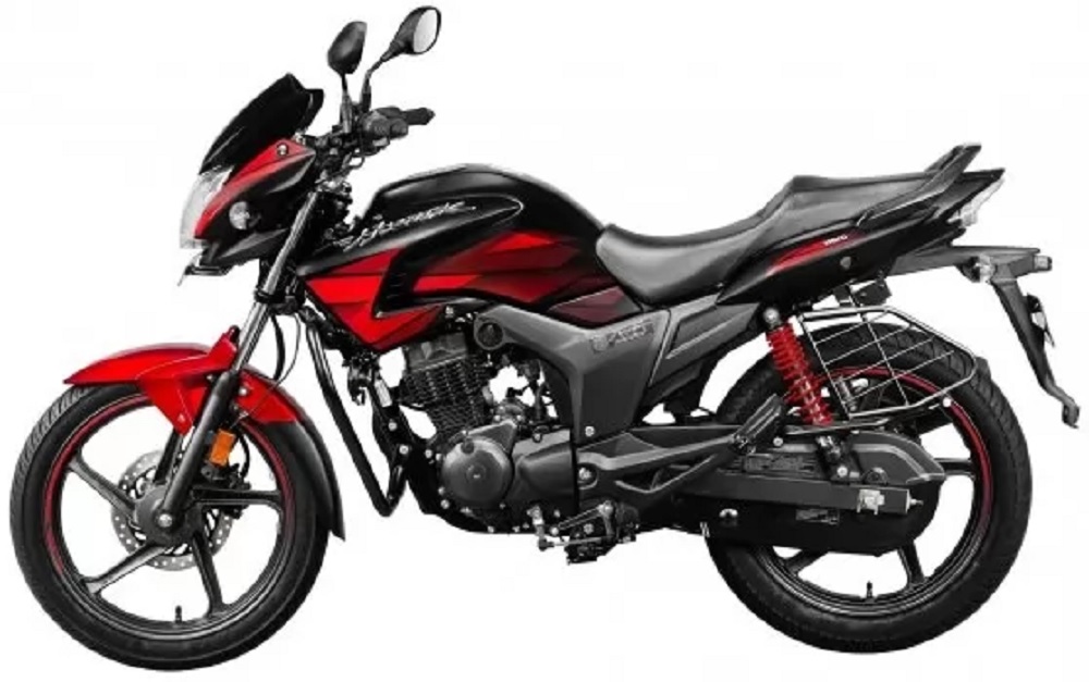 Hero Hunk 150 Cc Matte Black With Sports Red (Single Disc)